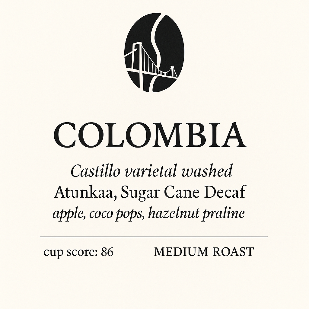 Colombia  Decaf Single Origin   250 g